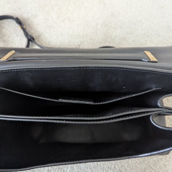 Ferragamo Gancini Top Handle black leather bag. - Picture 8 of 8